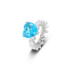 Vibrant ful Heart Queen Ring | Stunning Gemstone Jewelry for Women