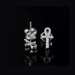 Sparkling Micro Ankh Moissanite Stud Earrings – Elegant & Durable Jewelry