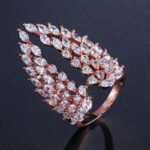 Adjustable Iced Wings Ring – Stunning Fashion Jewelry for Unique Style