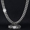 12mm Moissanite Cuban Link Chain & Bracelet Set – Iced Out Design