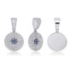 Moissanite Ice Circle Cut Compass Pendant – Elegant Jewelry for Every Occasion