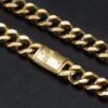 “10mm Cuban Chain with Cross Box Buckle – Stylish & Durable Jewelry”