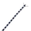 5mm White & Blue Moissanite Tennis Bracelet in White Gold – Iced Design