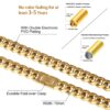 18K Gold 10mm Men’s Cuban Link Chain – Stylish and Durable Jewelry