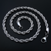 7mm & 8mm Classic Hip Hop Rope Chain Necklace – Stylish & Durable Jewelry