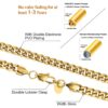 Men’s 6mm Miami Cuban Chain Set in Premium 18K Gold – Stylish Jewelry for Him