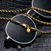 18K Gold Plated 3mm Stainless Steel Men’s Rope Chain Necklace