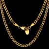 Stylish 6mm Miami Cuban Link Chain Necklace – Durable Gold or Silver Finish