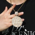 Moissanite Hip Hop ‘SELF MANG’ Large Disc Pendant – Personalize Your Style