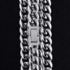 10mm White Gold Cuban Link Chain for Men | Durable & Stylish Accessory