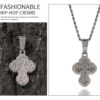 VVS Ice Out Moissanite Cloud Cross Pendant Necklace – Luxurious Style