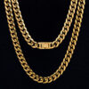 Premium 10mm Miami Cuban Link Chain – Durable, Stylish Hip-Hop Jewelry