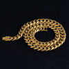 18K Gold 10mm Men’s Cuban Link Chain – Stylish and Durable Jewelry