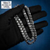 4mm S925 Black Moissanite Tennis Chain for Elegant Jewelry Style