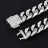 12mm Moissanite Cuban Link Chain & Bracelet Set – Iced Out Design