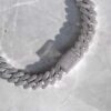 20mm White Gold Miami Moissanite Diamond Chain – Ice Out Luxury Jewelry