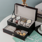 Luxury Two-Tier Jewelry Organizer Box for Elegant Storage Solutions