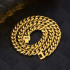 Men’s 12mm Miami Cuban Link Chain – Luxurious 18K Gold Jewelry