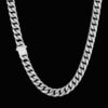 12mm Miami Cuban Link Chain with Premium Moissanite for Ultimate Shine