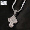 VVS Ice Out Moissanite Cloud Cross Pendant Necklace – Luxurious Style