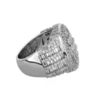 Stunning Moissanite Trapezoid Square Disc Ring – Trending Diamond Jewelry