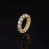 Stunning 5mm Iced Out VVS1 Moissanite Eternity Ring for Timeless Elegance