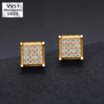 Elegant S925 Moissanite Earrings – 1.2mm Sparkling Brilliant Studs