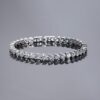 5mm Heart-Shaped Moissanite Tennis Bracelet – Elegant Jewelry Gift