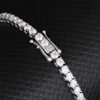 Stunning 5 Carat 3mm VVS1 Moissanite Tennis Bracelet in White Gold – Luxury Jewelry Accessory