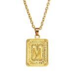 Gold Initial Medallion Letter Pendant Necklace – Personalize Your Style