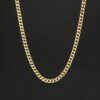 Gold 5mm Stainless Steel Cuban Chain Necklace – Durable & Stylish Jewelry