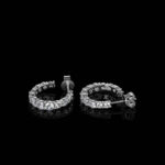 Stunning Round Cut Moissanite Hoop Earrings in Mixed s – Elegant Jewelry for Every Occasion