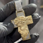 Engaging Moissanite 3D Jesus Cross Pendant – Unique Religious Jewelry