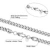 Premium 6mm White Gold Miami Cuban Chain Set for Men – Stylish & Durable