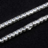 5mm Moissanite Tennis Chain in White Gold for Men – Luxe Diamond Jewelry