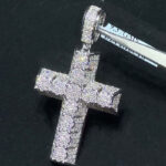 Stunning Moissanite Cross Pendant & Tennis Chain Jewelry Set