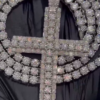 Moissanite Diamond Cross Pendant Necklace – Elegant & Dazzling Jewelry