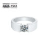 1.0 Carat VVS1 Moissanite Men’s Engagement Ring – Luxury & Brilliance