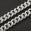 15mm Diamond Cuban Link Bracelet – Ice Out T-Square Design for Men