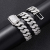 20mm Diamond Cuban Chain – Ice Out T-Square Design for Men