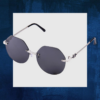 Trendy Round Rimless Sunglasses for Fashion-Forward Style