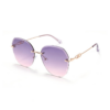 Trendy Round Rimless Sunglasses for Fashion-Forward Style