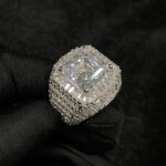 Sparkling Moissanite Layered Diamond Engagement Ring – Affordable Luxury