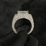 Sparkling Moissanite Layered Diamond Engagement Ring – Affordable Luxury