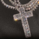 Stunning Moissanite Cross Pendant Necklace Set for Timeless Elegance