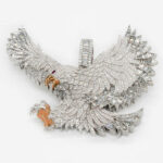 Stunning Moissanite Eagle Pendant Necklace – Available Now!