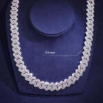 Luxury S925 Moissanite Diamond Cuban Chain Necklace – Elegant & Durable