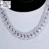 20mm Diamond Cuban Chain – Ice Out T-Square Design for Men