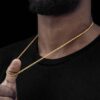 18K Gold Finish 3mm Rope Chain – Stylish Jewelry for Everyday Wear