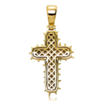 Stunning Moissanite Cactus Thorn Cross Pendant Necklace – Unique Jewelry Gift